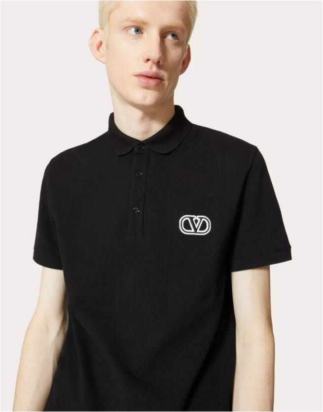 Valentino Garavani Polo Shirts Zwart Heren