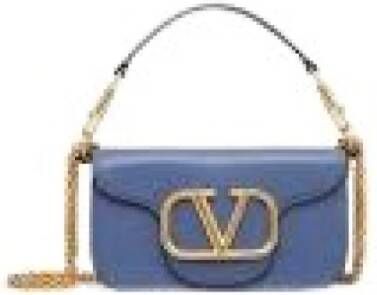 Valentino Garavani Hobo bags V Logo Small Shoulder Bag Leather in blauw
