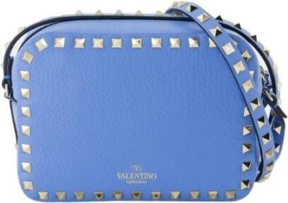 Valentino Garavani Crossbody bags Rockstud Camera Crossbody Bag Grained in blue
