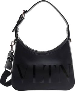 Valentino Garavani Crossbody bags Small Hobo Leather in black