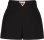 Valentino Garavani Luxe Wolmix Designer Shorts Black Dames - Thumbnail 1