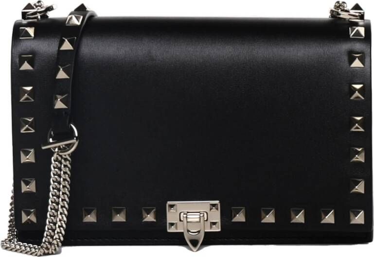 Valentino Garavani Crossbody bags Rockstud Bag In Calfskin in zwart