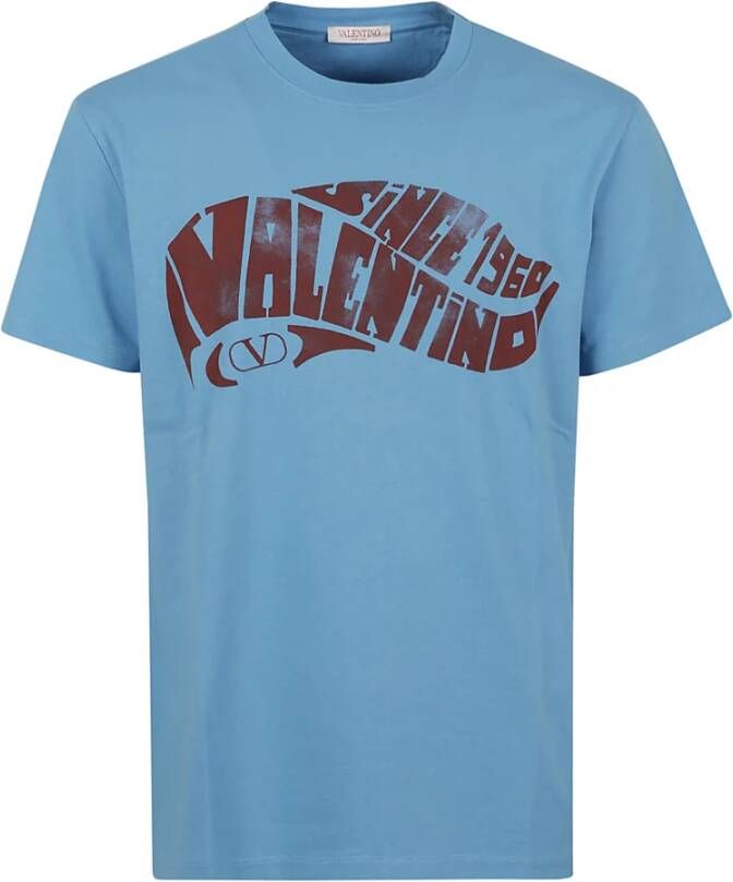 Valentino T-Shirts Blauw Heren