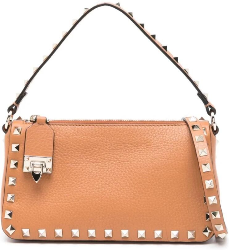 Valentino Garavani Crossbody bags Small Shoulder Bag Rockstud in cognac
