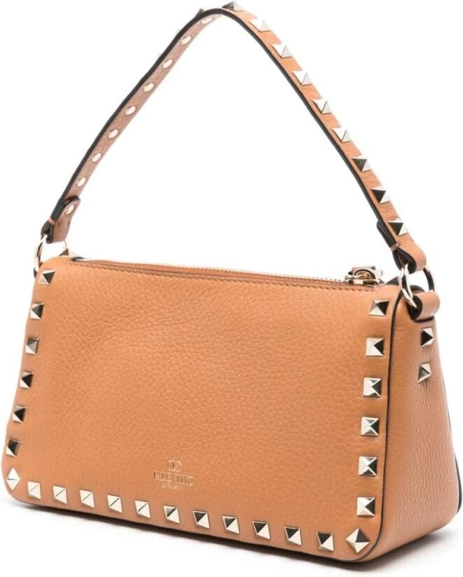 Valentino Garavani Crossbody bags Small Shoulder Bag Rockstud in cognac - Foto 3