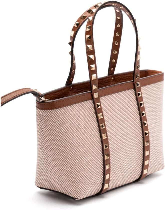 Valentino Garavani Shoppers & Totes "Rockstud" Small Shopping Bag – Beige in beige - Foto 7