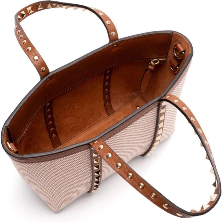 Valentino Garavani Shoppers & Totes "Rockstud" Small Shopping Bag – Beige in beige - Foto 3