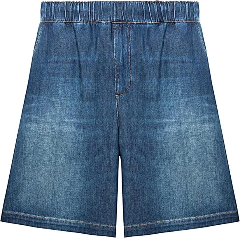 Valentino Garavani Casual Denim Shorts voor Mannen Blue Heren