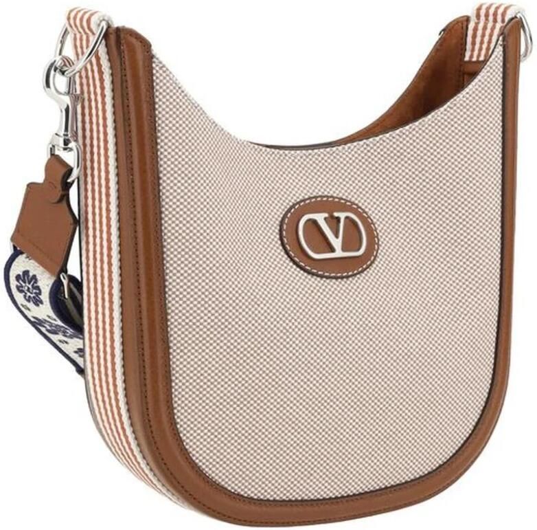 Valentino Garavani Elegante VLogo Schoudertas Metallic Plaque Multicolor Heren - Foto 5