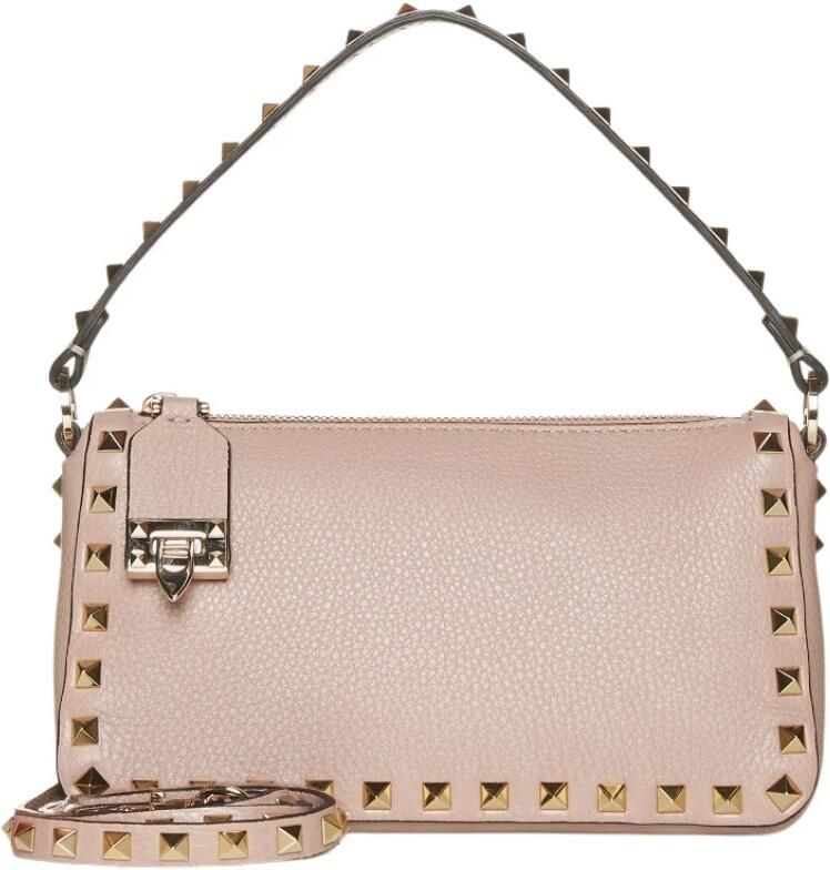 Valentino Garavani Rockstud Kleine Handtas in Blush Pink Brown Dames