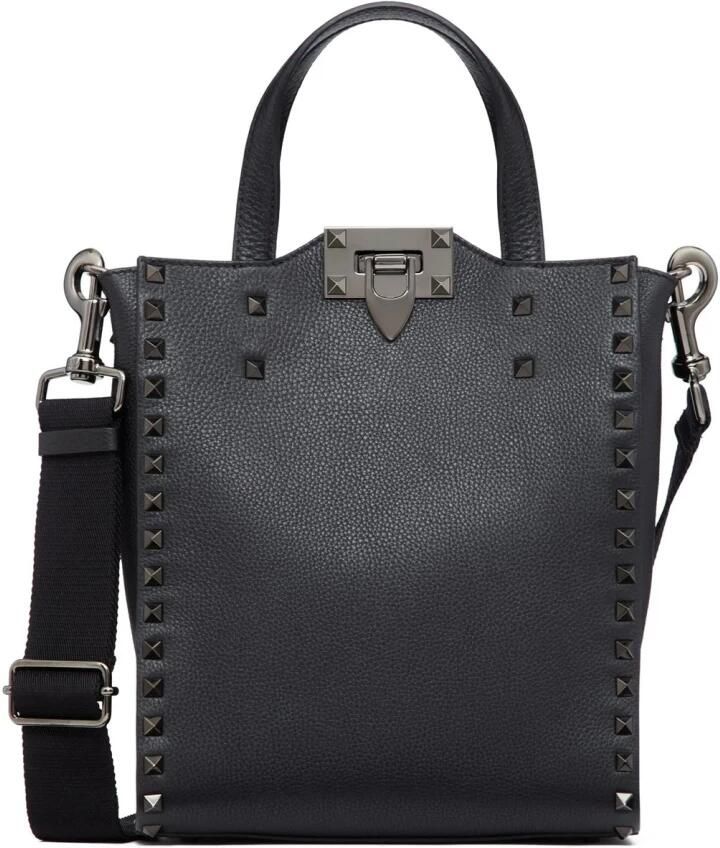 Valentino Garavani Shoppers & Totes Rockstud Shopper Small Tote Bag in zwart