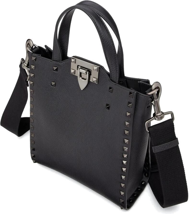 Valentino Garavani Shoppers & Totes Rockstud Shopper Small Tote Bag in zwart - Foto 2