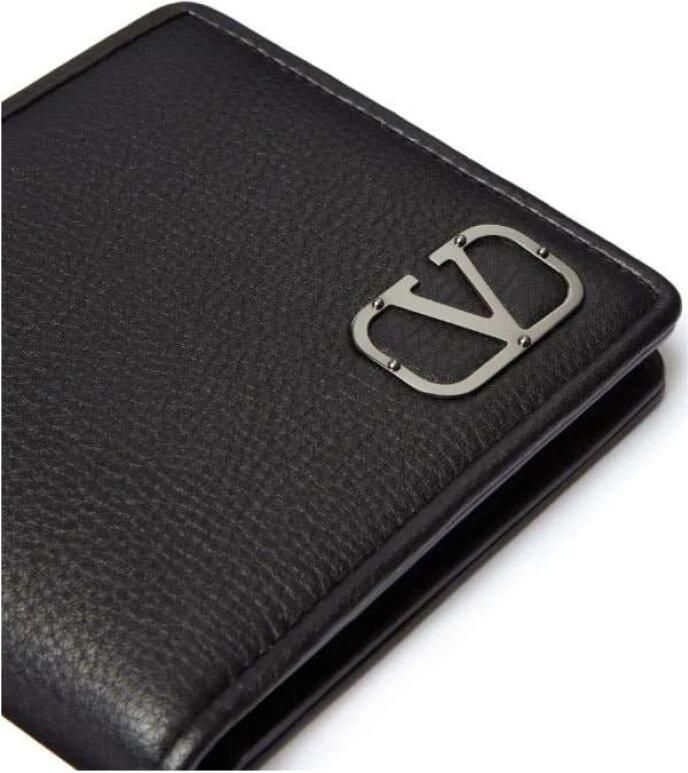 Valentino Garavani Stijlvolle Portemonnee voor Mannen en Vrouwen Black Heren
