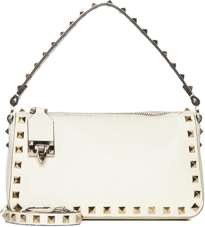 Valentino Garavani Crossbody bags Small Shoulder Bag Rockstud in crème