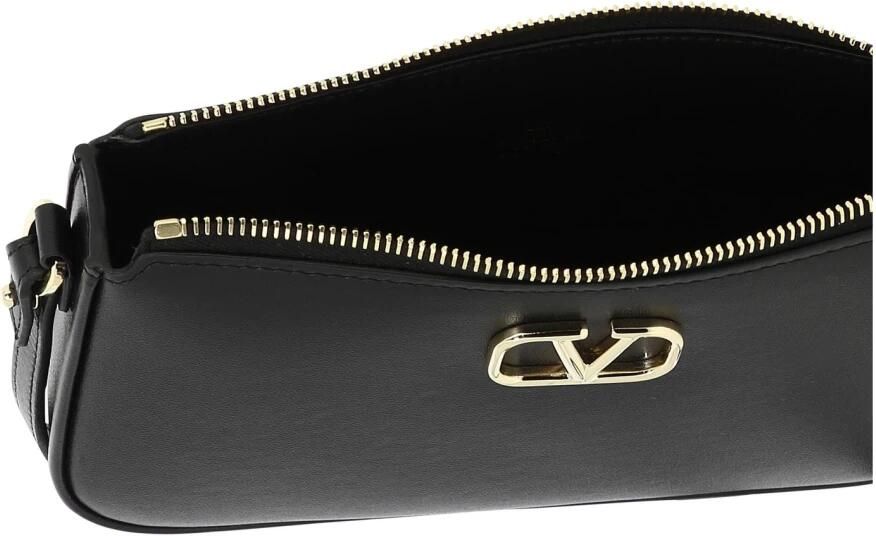 Valentino Garavani V Logo Signature Leren Schoudertas Black Dames - Foto 3