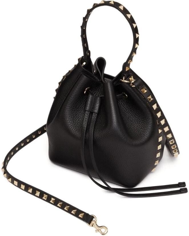 Valentino Garavani Bucket bags "Rockstud" Bucket Bag – Black in zwart - Foto 3