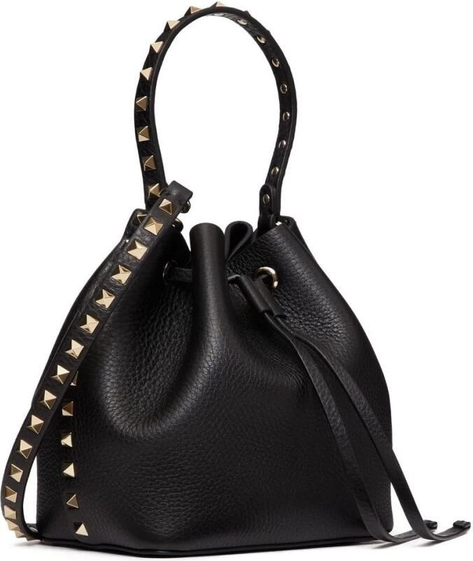 Valentino Garavani Bucket bags "Rockstud" Bucket Bag – Black in zwart - Foto 4