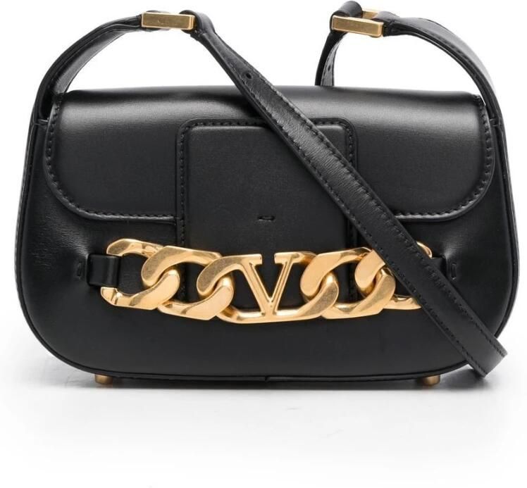Valentino Garavani Kleine Schoudertas | Vlogo Ketting | Vit.Dauphine A.Br Morsetto Black Dames - Foto 10