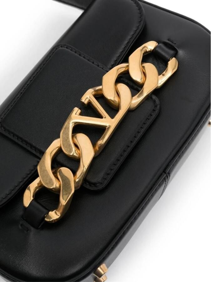 Valentino Garavani Kleine Schoudertas | Vlogo Ketting | Vit.Dauphine A.Br Morsetto Black Dames - Foto 7