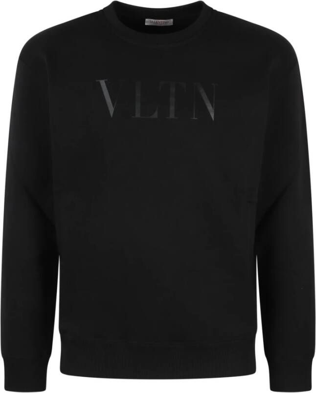 Valentino Garavani Vltn Print Katoenen Sweatshirt Zwart Heren