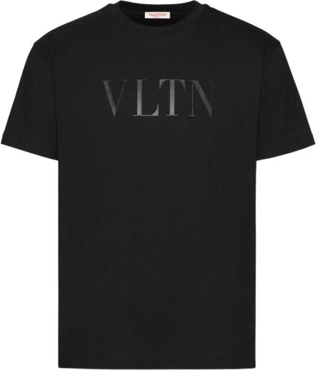 Valentino Garavani VLTN-print Katoenen T-shirt Upgrade Zwart Heren