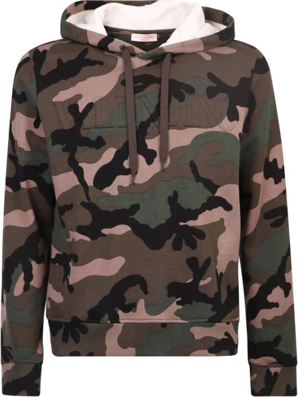 Valentino Camouflage-print logo hoodie Multicolor Heren