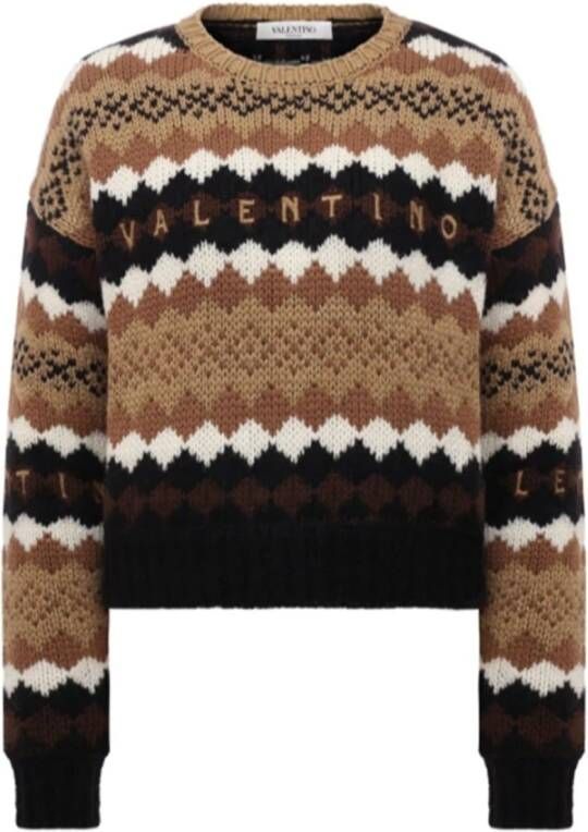 Valentino Logo Sweater Bruin Dames