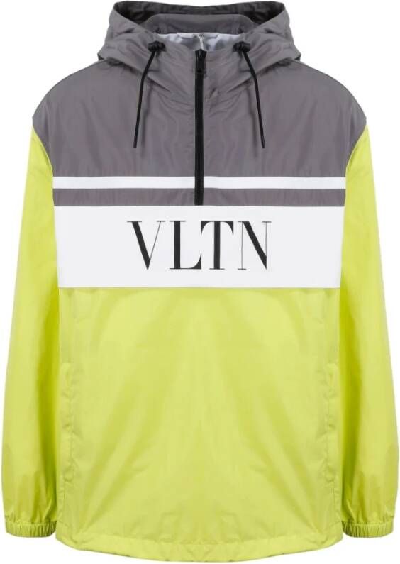 Valentino Nylon Logo Jacket Grijs Heren
