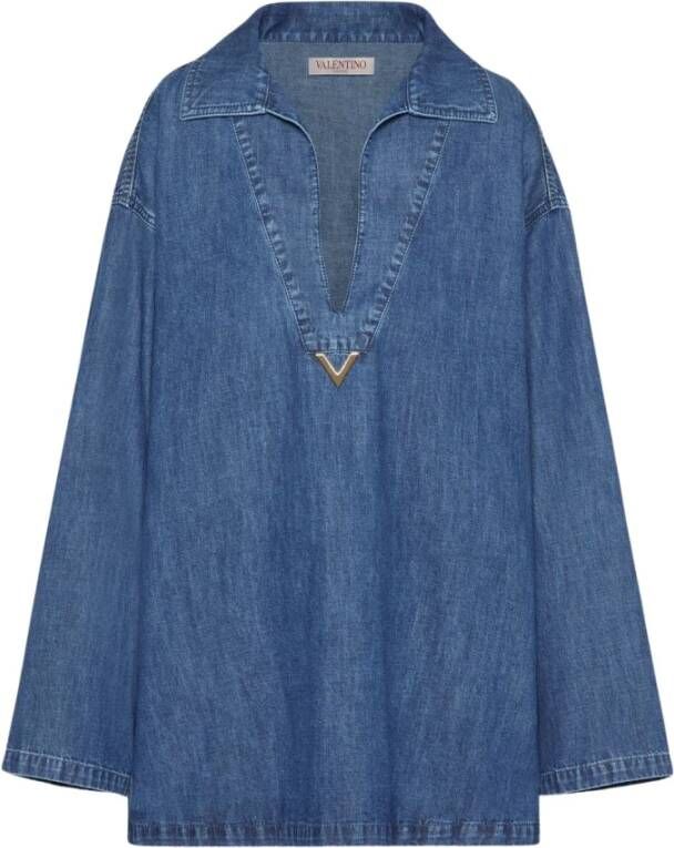 Valentino Shirt Dresses Blauw Dames