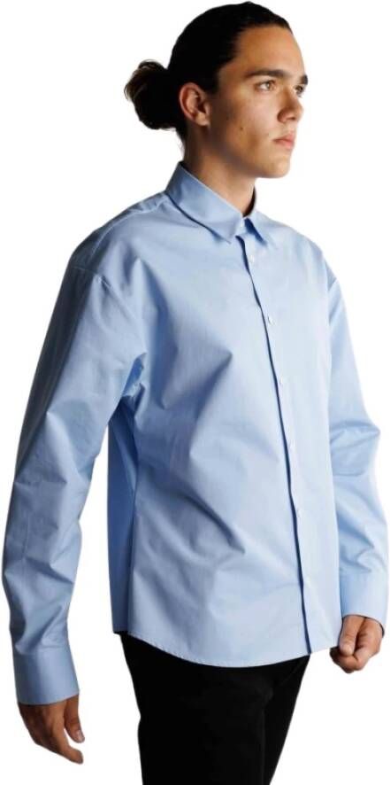 Valentino shirt met geborduurd logo Blauw Heren