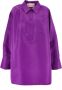 Valentino Zijden jurk Purple Dames - Thumbnail 1