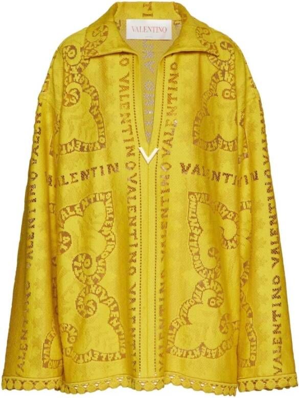 Valentino Gele Garavani jurken Yellow Dames