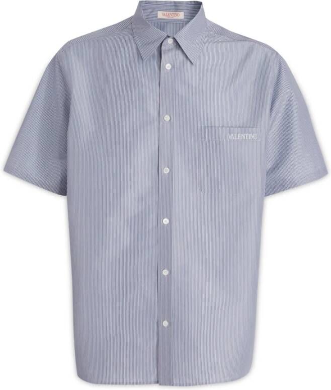 Valentino Short Sleeve Shirts Grijs Heren