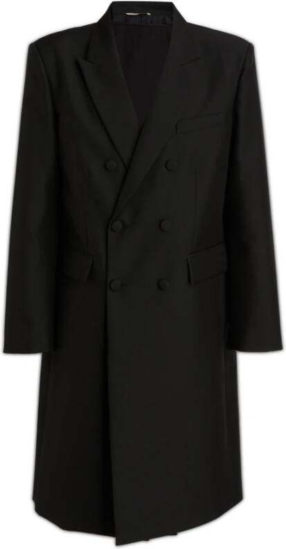 Valentino Single-Breasted Coats Zwart Heren