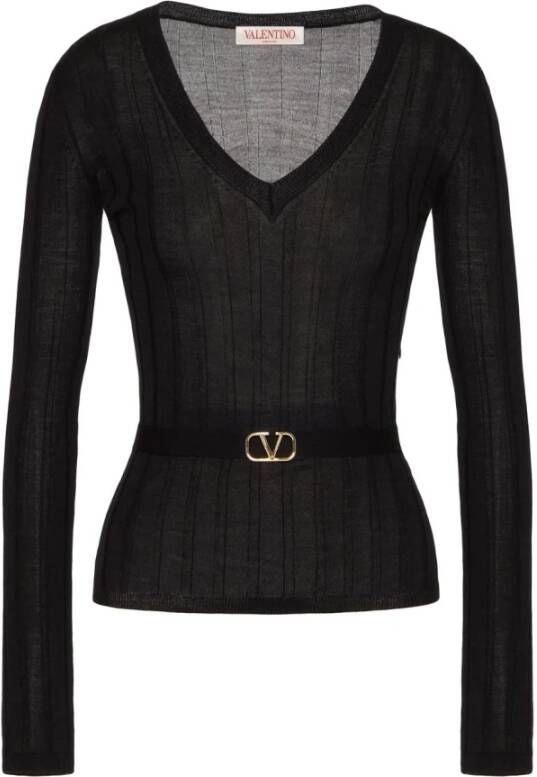 Valentino Sweaters Black Zwart Dames