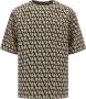 Valentino Iconograaf Crewneck T-shirt Brown Heren - Thumbnail 1