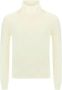 Valentino Wollen Pullover met Hoge Kraag White Heren - Thumbnail 1