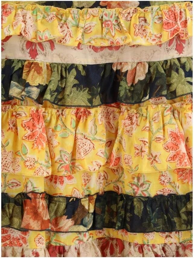 Valentino Bloemen Ruche Rok Multicolor Dames - Foto 2