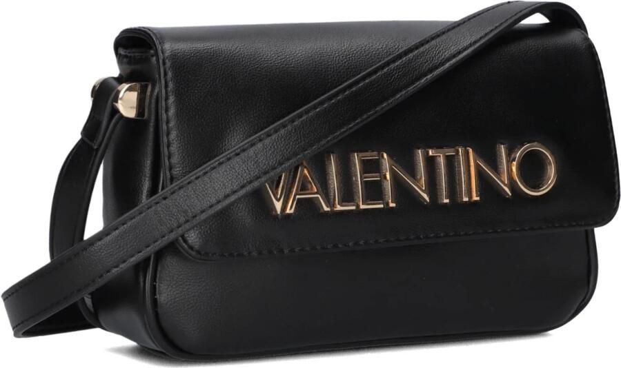 Valentino by Mario Valentino Zwarte Flap Tas met Gouden Details Black Dames