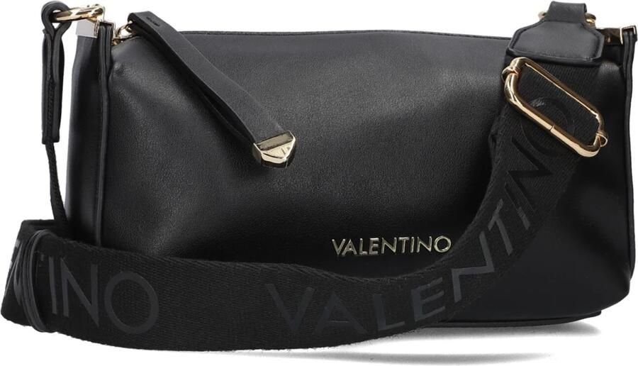 Valentino by Mario Valentino Zwarte Leren Schouder Camera Tas Black Dames