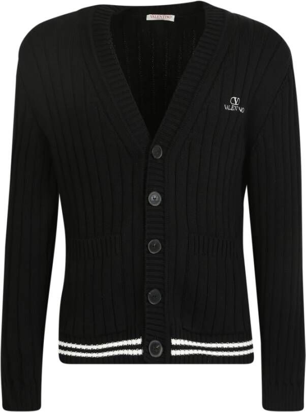 Valentino Vest met geborduurd logo Zwart Heren