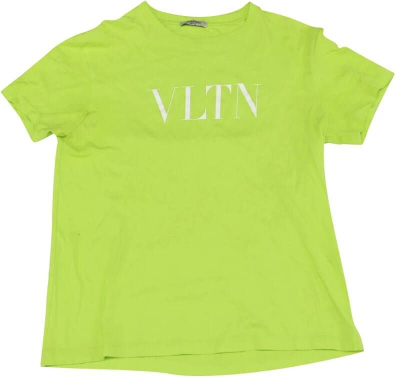 Valentino Vintage Pre-eigendom Vltn T-shirt katoen Groen Heren