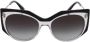 Valentino Vintage Pre-owned Acetate sunglasses Zwart Dames - Thumbnail 1