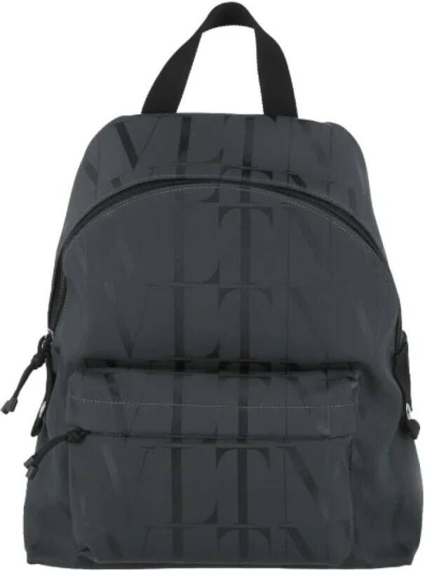 Valentino Vintage Pre-owned Canvas backpacks Zwart Dames