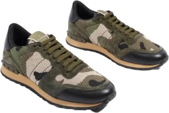 Valentino Vintage Pre-owned Canvas sneakers Groen Dames