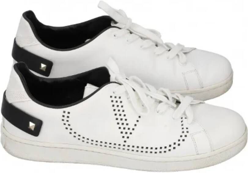 Valentino Vintage Pre-owned Canvas sneakers White Dames