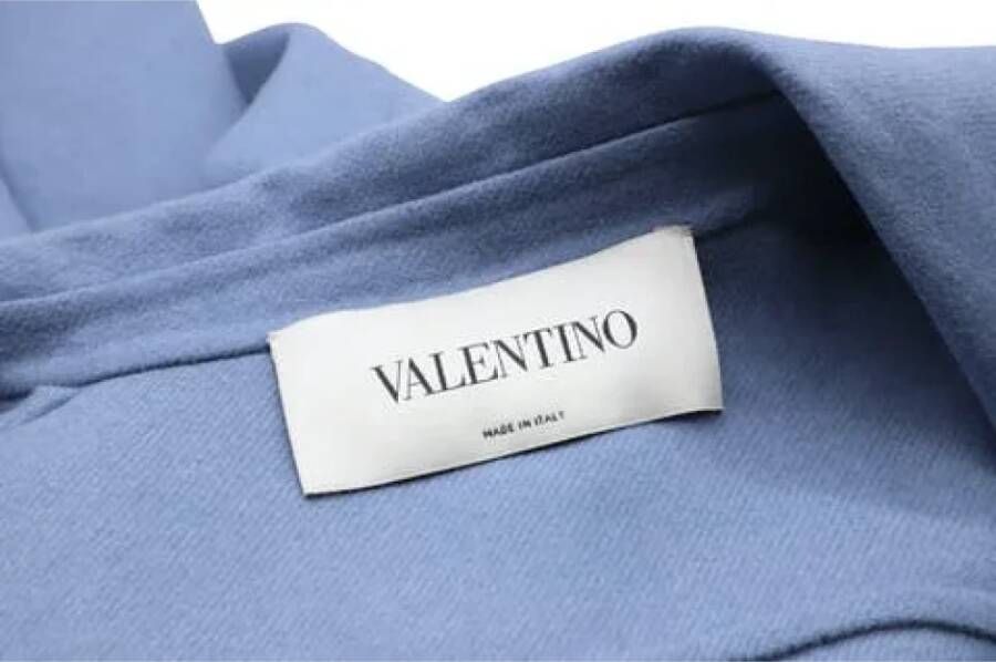 Valentino Vintage Pre-owned Cashmere outerwear Blauw Dames