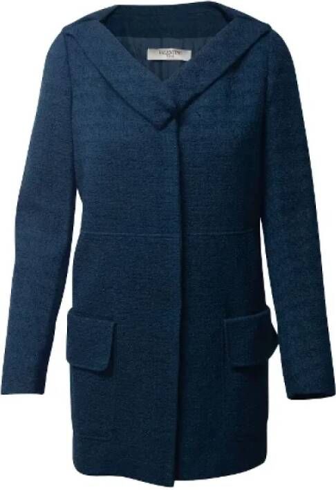 Valentino Vintage Pre-owned Coats Blauw Dames