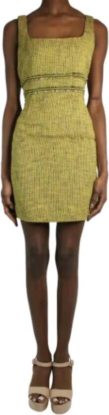 Valentino Vintage Pre-owned Cotton dresses Yellow Dames