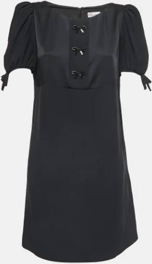 Valentino Vintage Pre-owned Cotton dresses Zwart Dames